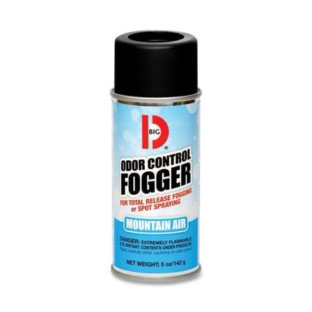 Big D BigDIndus, Odor Control Fogger, Mountain Air Scent, 5 Oz Aerosol, 12PK 344